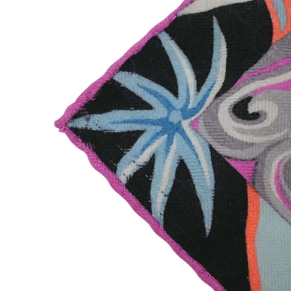 Hermes 'de la mer au ciel' Multicolored Shawl - Picture 14 of 16